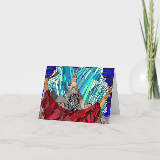 Cartão Moses que parte o Mar Vermelho (Frente)