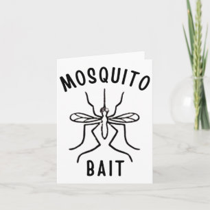 Cartão Mosquito Bait Funny Camp Camfire Outdoors Inseto