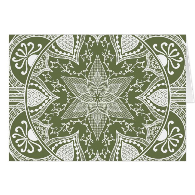 Cartão Moss Mandala (Frente Horizontal)