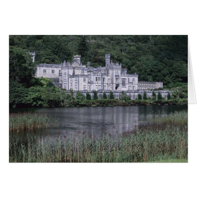 Cartão Mosteiro de Kylemore, Connemara, Condado de Galway (Frente Horizontal)