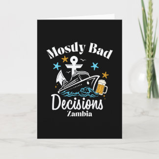 Cartão Mostly D Decisions Zambia Spring Break 