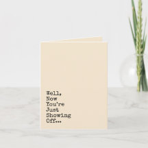 Mostrando, parabéns