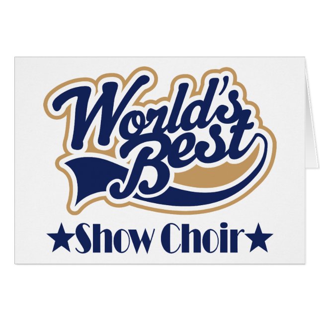 Cartão Mostre o presente do coro (Frente Horizontal)