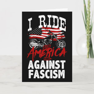 Cartão Mota anti-Trump resiste contra protesto de fascism