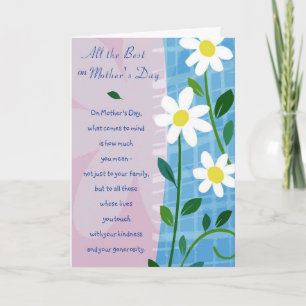 Cartão Mother -All The Best On Mother's Day Card
