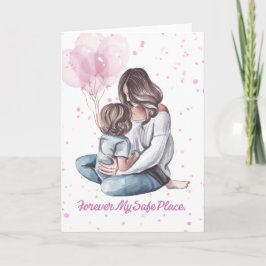 Cartão Mother and Child Watercolor Mother’s Day Card