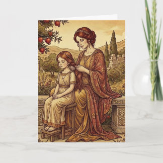 Cartão Mother and Daughter Art Greeting Card
