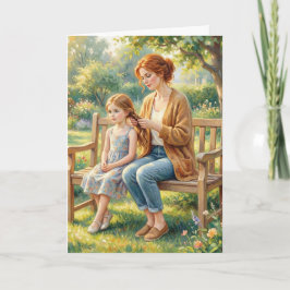 Cartão Mother and Daughter Mothers Day Card 