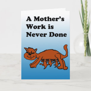 Cartão Mother Cat Mother's Day Card