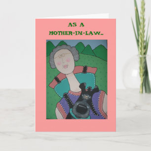 Cartão MOTHER-IN-LAW mother's day card