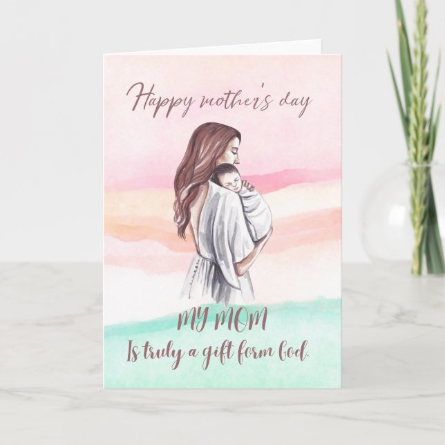 Cartão Mother’s Day Card for Mom (Frente)