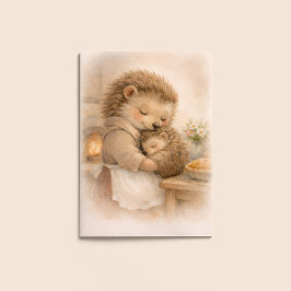 Cartão Mother’s Day Card – Hedgehog Cozy Embrace
