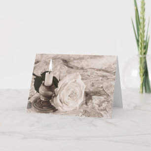 Cartão Mother's Day card with an antique rose