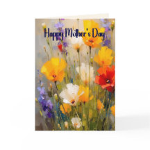 Mother's Day Card with Flowers
