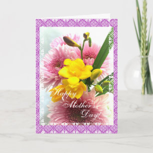 Cartão Mother's Day flower bouquet