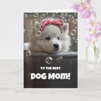 Cartão Mothers Day from Pet Dog Fur Baby Cute