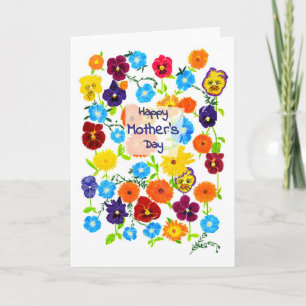 Cartão Mother's Day - Garden Flowers Card