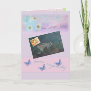 Cartão Mother's Day Motivational Illustrated Teacup