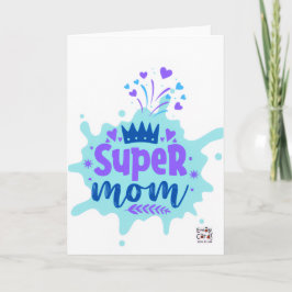 Cartão Mother's Day - Super Mom