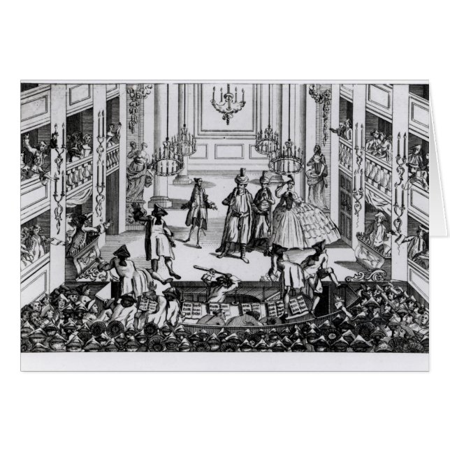 Cartão Motim no jardim de Covent (Frente Horizontal)