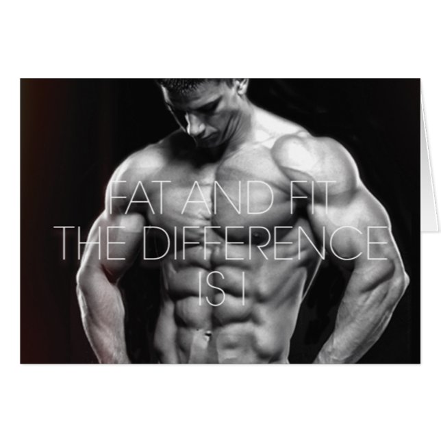 Cartão Motivação de Gym de Workout de malhação (Frente Horizontal)