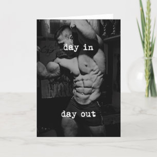 Cartão Motivação de Gym de Workout de malhação