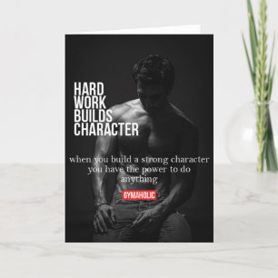 Cartão Motivação de Gym e Malhações - Construção de porco