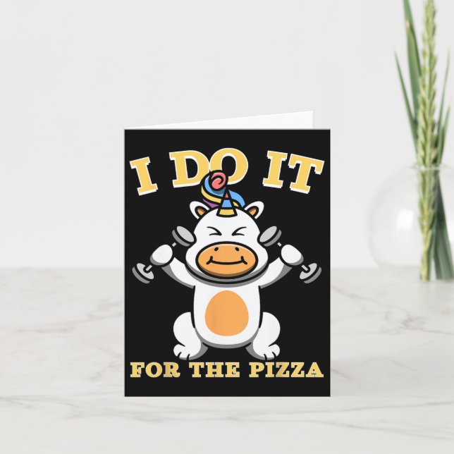 Cartão Motivação De Pesagem Do Unicórnio Para Um Bacalhau (Frente)