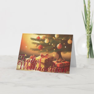 Cartão Motivo com presentes debaixo da árvore de Natal 37