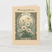 Motivo de Flor do Mês de Nascimento Daisy Day