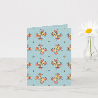 Cartão motivos florais de folhas agrupando design de pa
