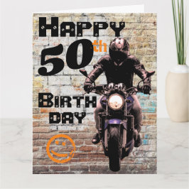 Cartão Moto 'Aniversário 50 anos Ainda tenho