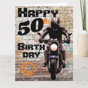 Cartão Moto 'Aniversário 50 anos Ainda tenho