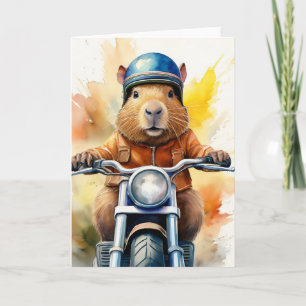 Cartão Moto Capivara