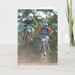 Cartão Moto X Greetings Card motocross