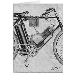 Cartão Motocicleta de Bouilly, 1895