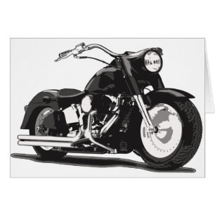 Cartão Motocicleta negra