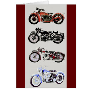 Cartão MOTOCICLETAS CLÁSSICAS Dia dos Pais