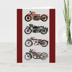 Cartão MOTOCICLETAS CLÁSSICAS Dia dos Pais