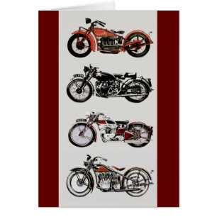 CARTÃO MOTOCICLETAS VINTAGE