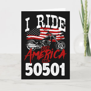 Cartão Motociclista Anti Trump 50501 Pró-democracia Re