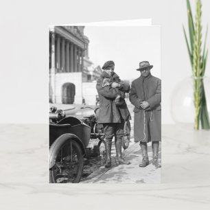 Cartão Motociclo com Sidecar, 1918