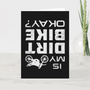 Cartão Motocross Biker Dirt Bike Motocycle Funny Gift