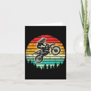 Cartão Motocross da motocicleta da dieta