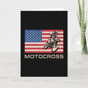 Cartão Motocross Dirt Bike Motorcycle Biker Funny Gift