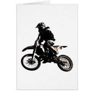 Cartão Motocross motocicleta