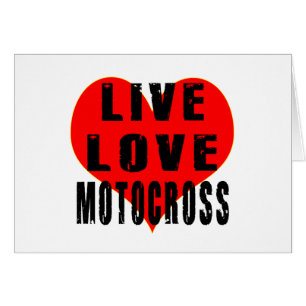 Cartão Motocross vivo do amor