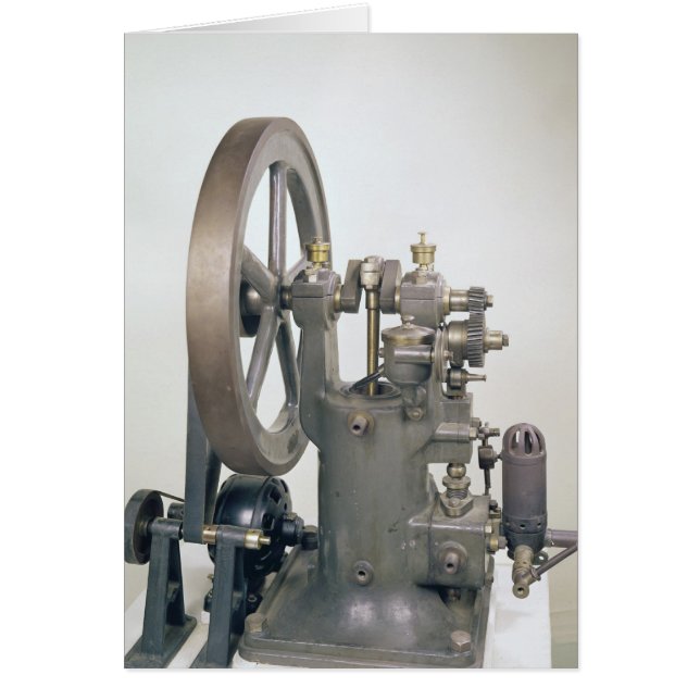 Cartão Motor de combustão interna, 1876 (Frente)