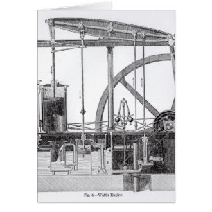 Cartão Motor de vapor