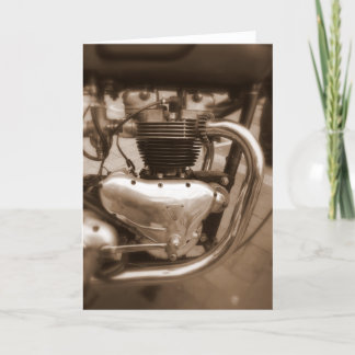 Cartão Motor velho de Triumph